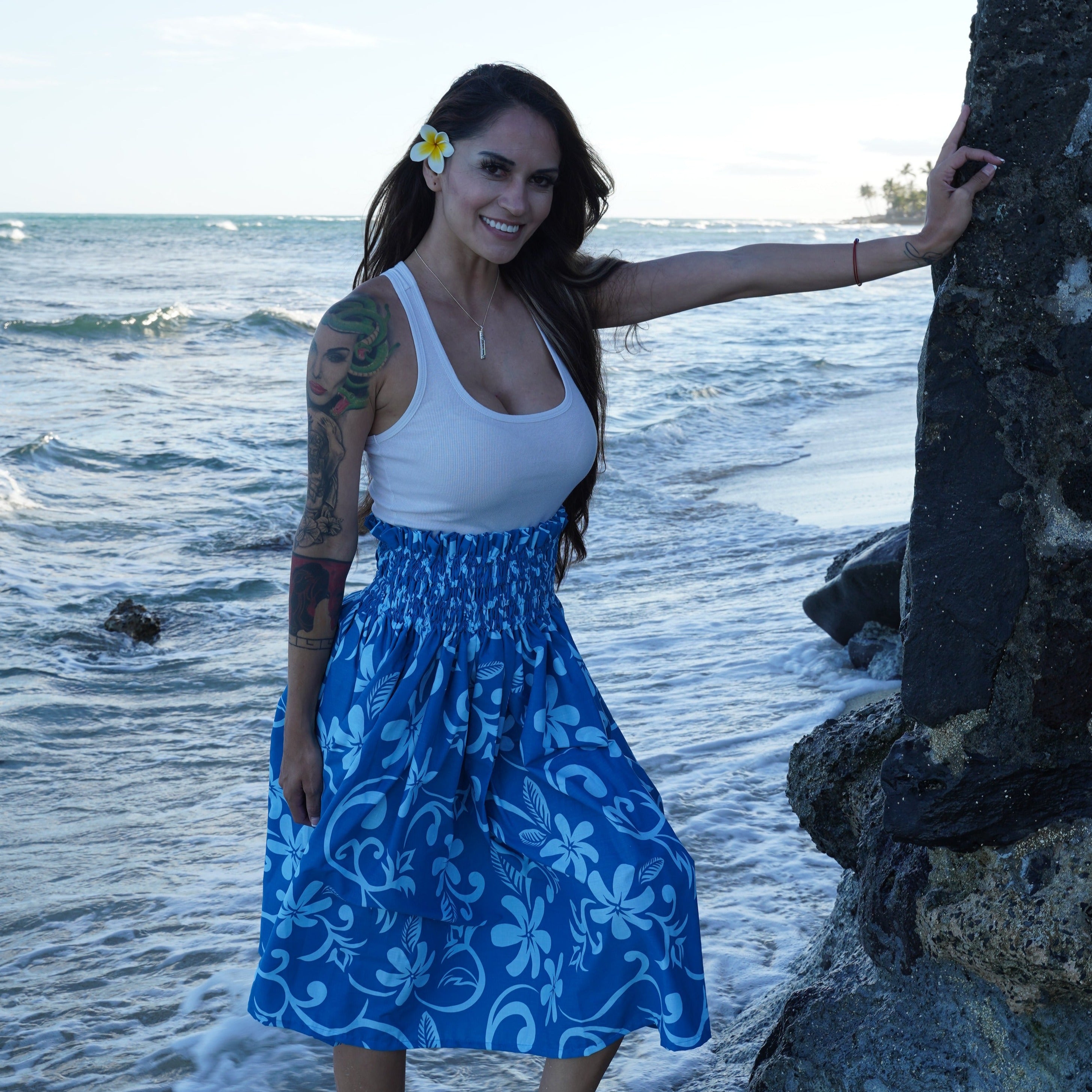 Hawaiian flower skirt hotsell