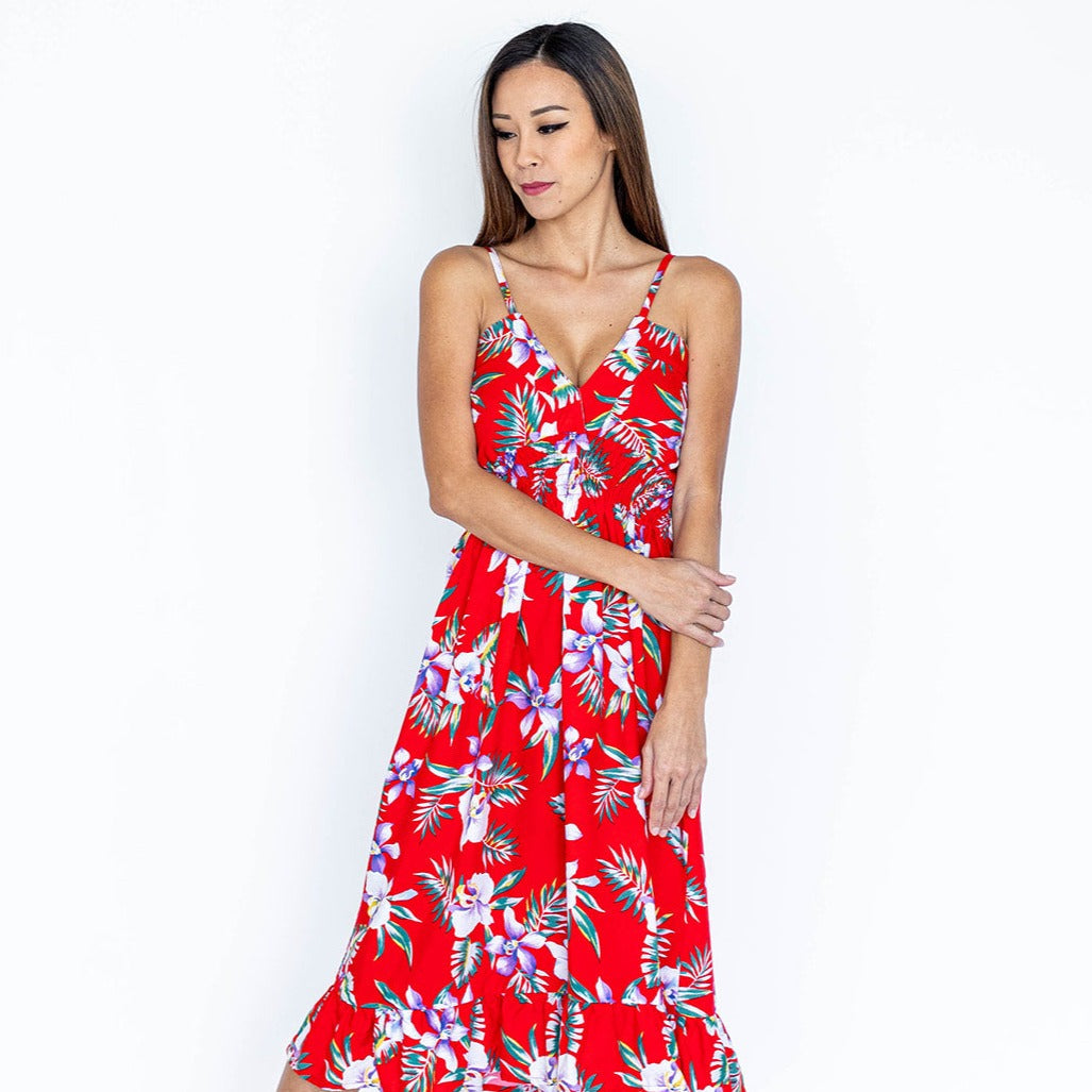 formal asymmetrical dress Tiare Hawaii Gracie Maxi Dress – DGFOutlet main image 1