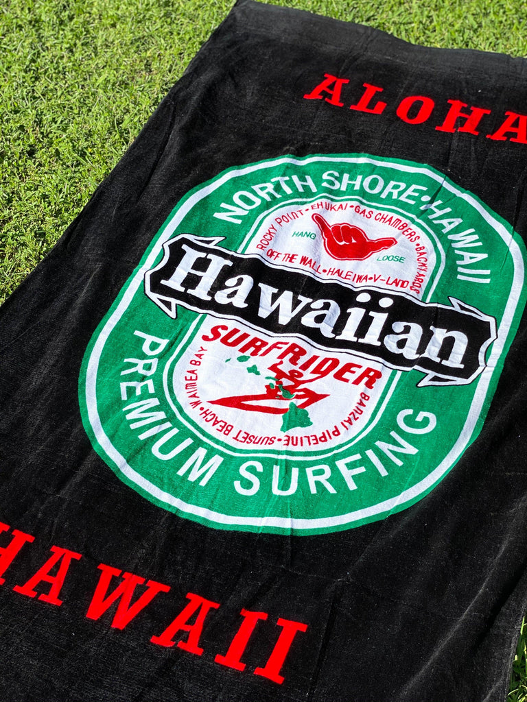 Hawaiian Premium Beach Towel, 2 Sizes - Ninth Isle, Made with Aloha
