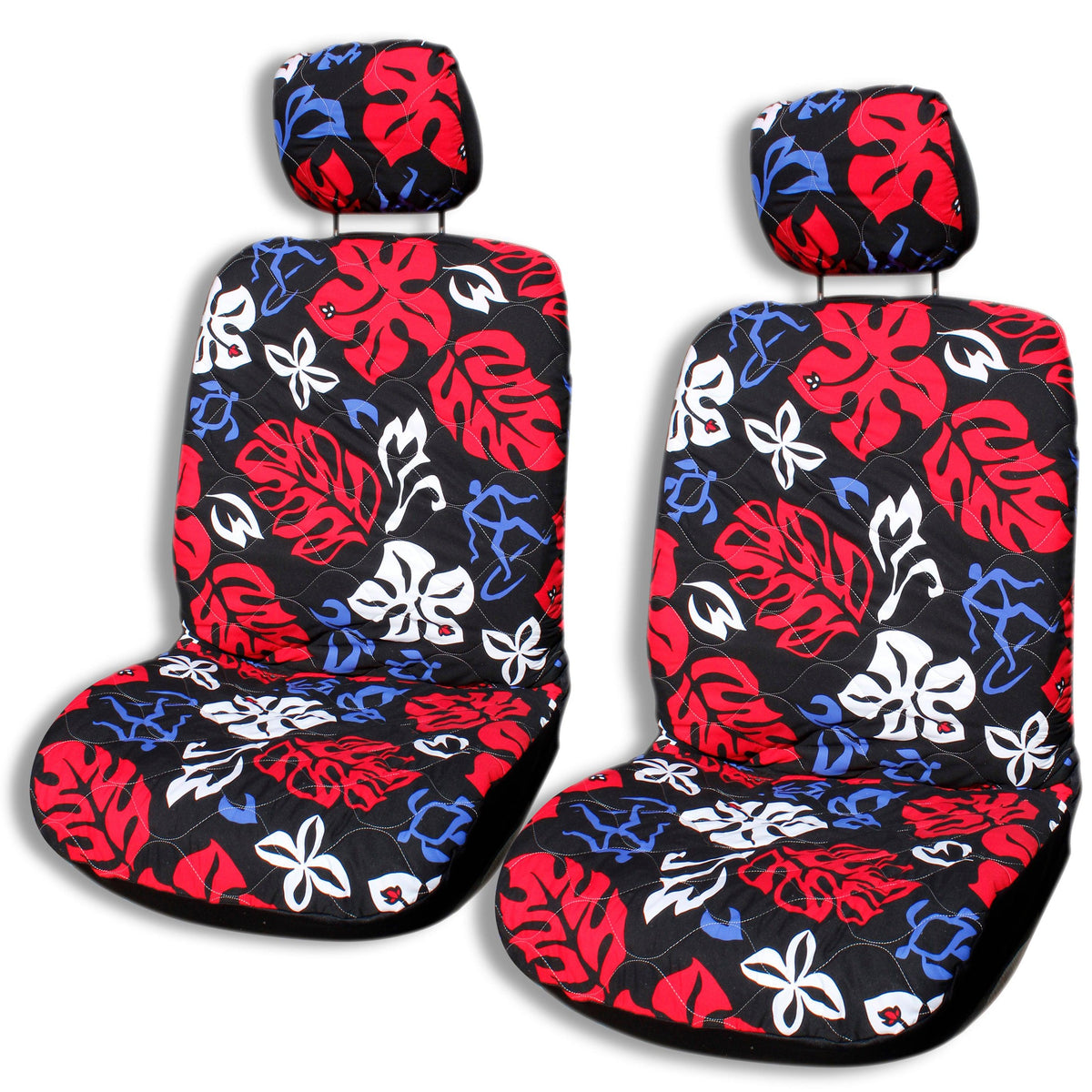 Made in hotsell Hawaii - Set of 2, Classic Tapa Tropical Hawaiian Separate Headrest Car Seat Covers - Handmade Customization Original Design Gift