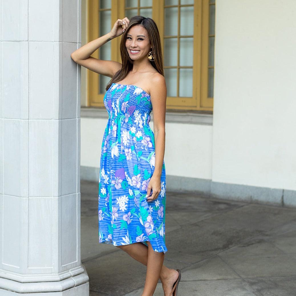 New Bird of Paradise Tube Dress, Made in Hawaii Ninth Isle New Bird of Paradise Tube Dress, Made in Hawaii Ninth Isle