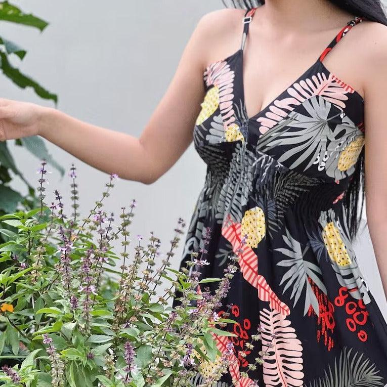 Pineapple V-Neck Dress, Made in Hawaii – Ninth Isle