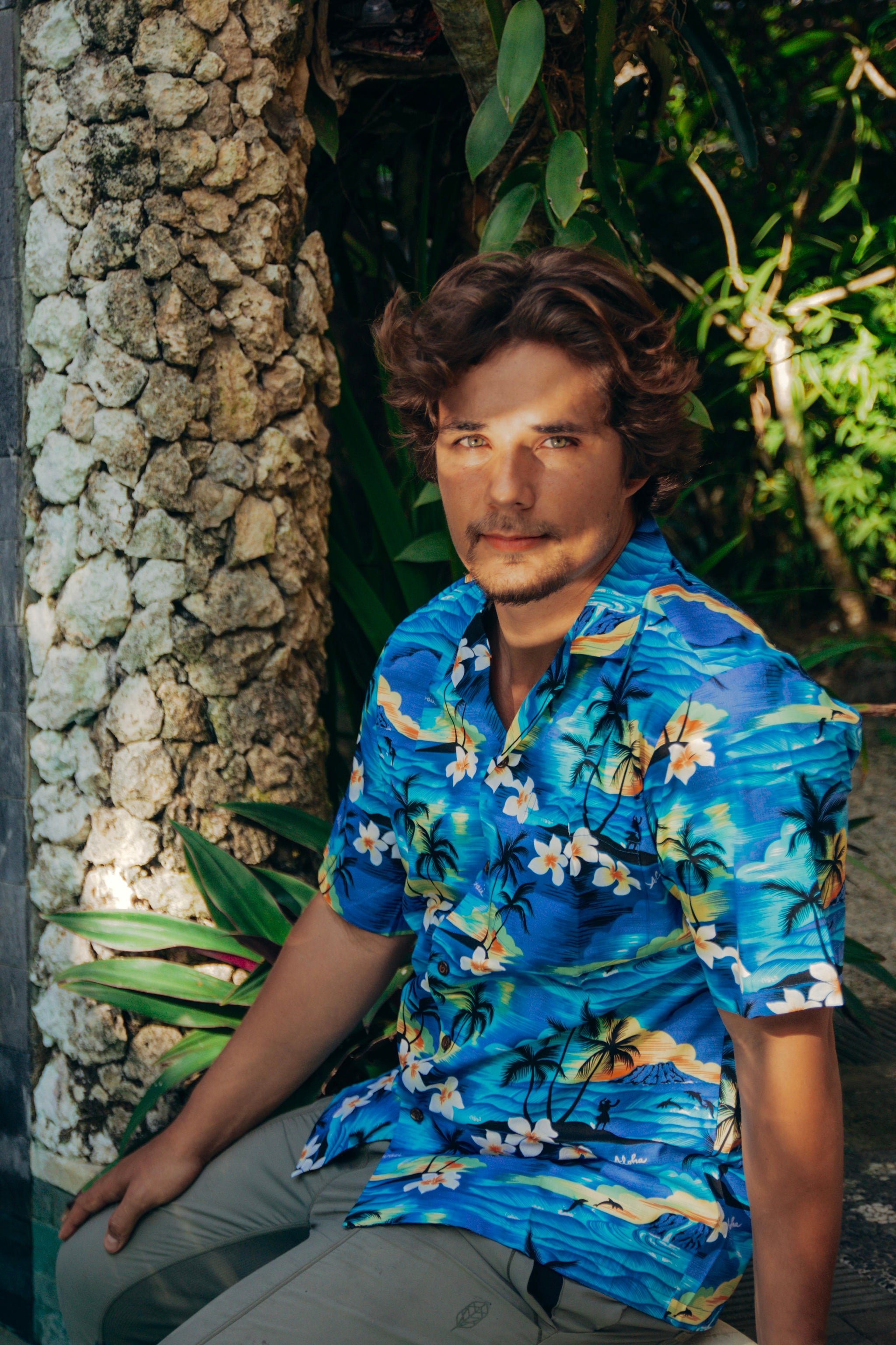 Sunset All Over Cotton Men's Aloha Shirt, Made in Hawaii – Ninth Isle
