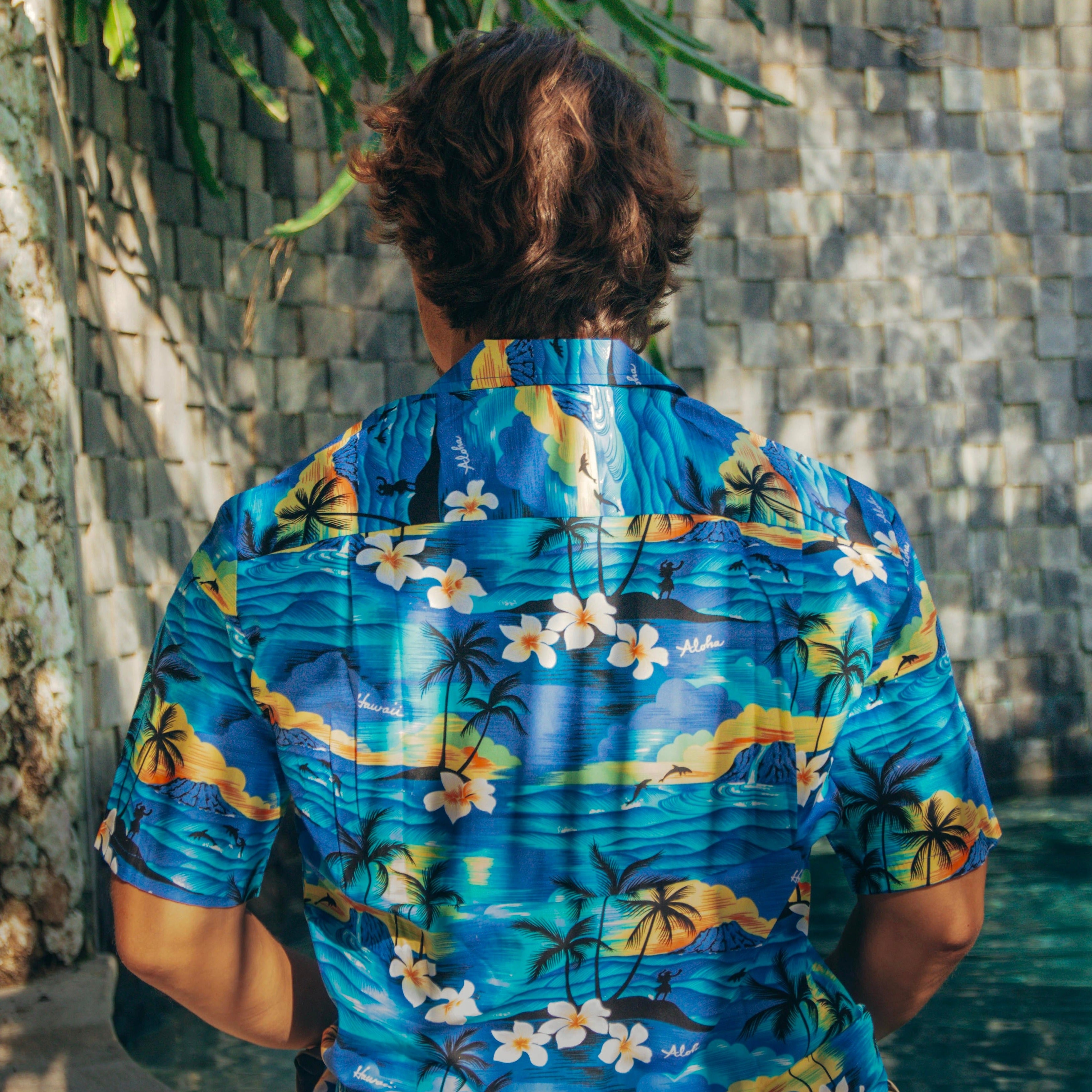 Sunset All Over Cotton Men's Aloha Shirt, Made in Hawaii – Ninth Isle