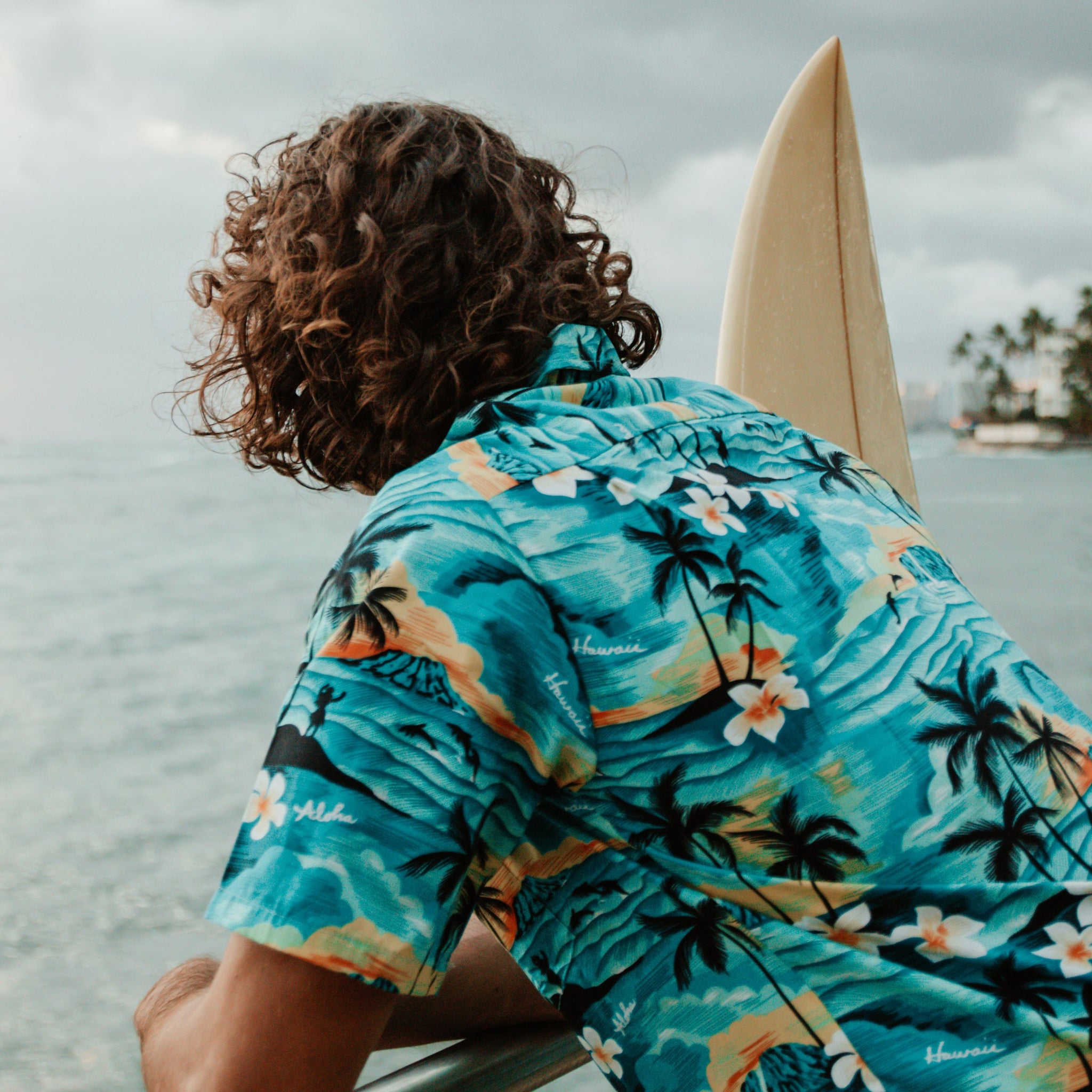Sunset All Over Cotton Men's Aloha Shirt, Made in Hawaii – Ninth Isle