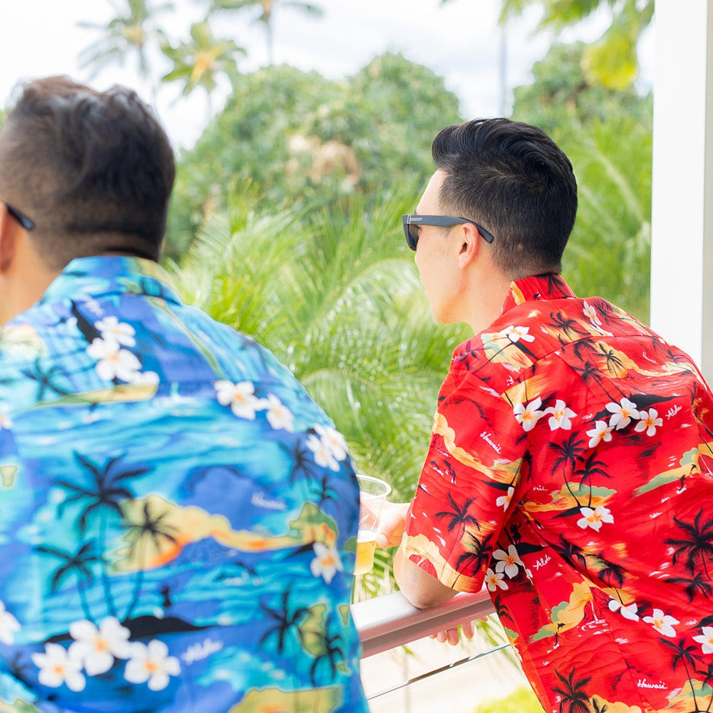 Sunset All Over Cotton Men's Aloha Shirt, Made in Hawaii – Ninth Isle