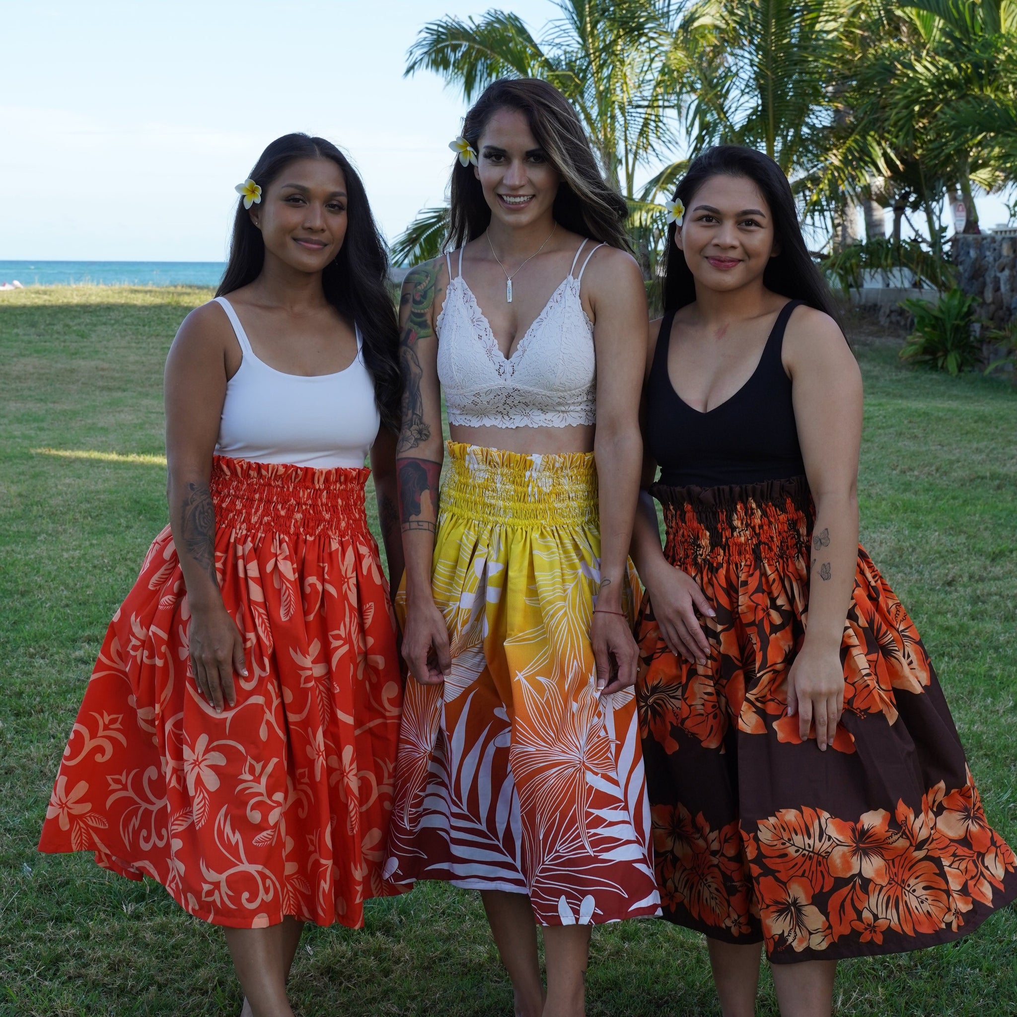 Hibiscus Garden Hula Pa u Skirt Made in Hawaii Ninth Isle