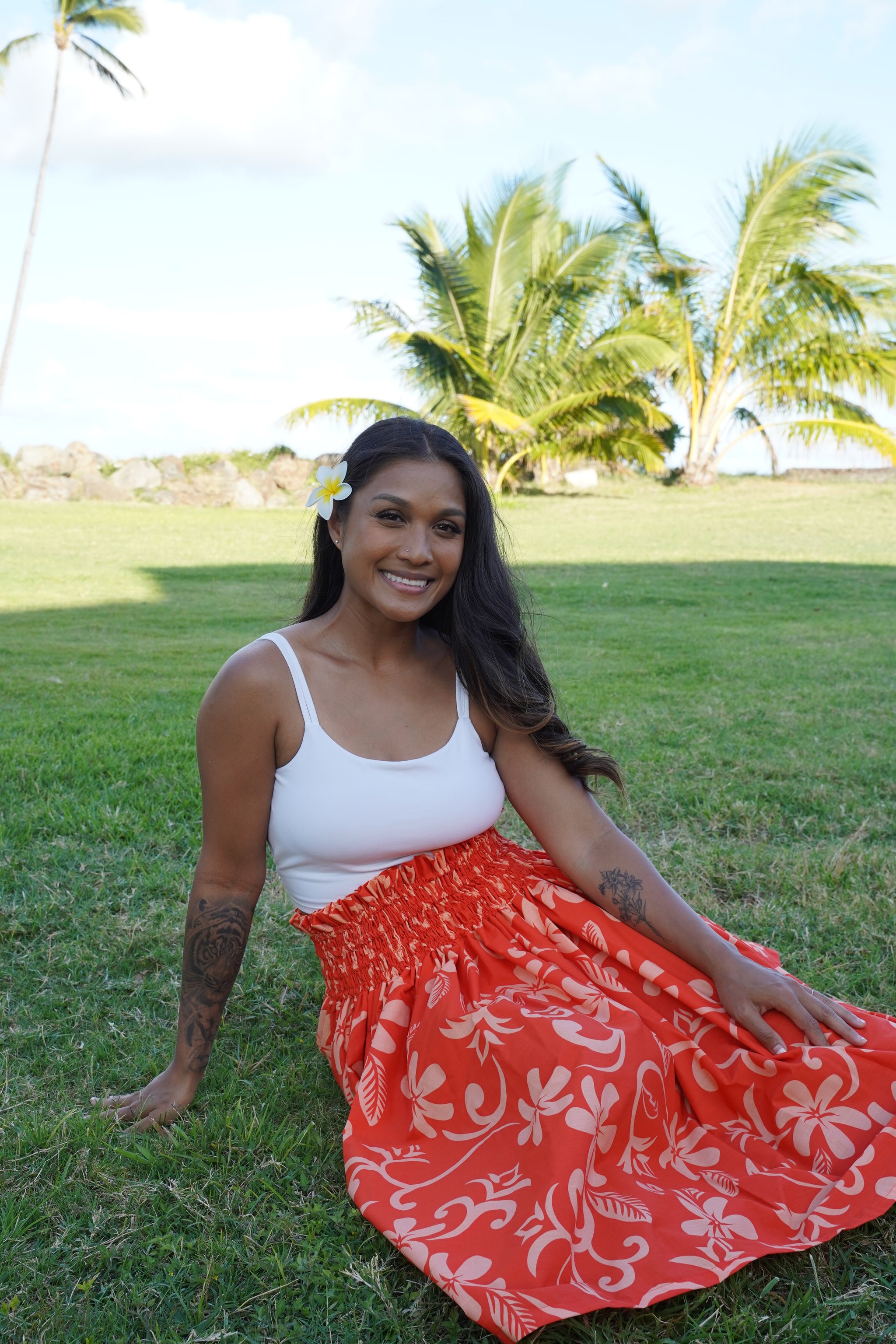 flower hula skirt