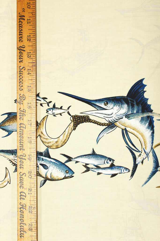 NinthIsle Original Marlin Fish - Fabric by the Yard - 100% Cotton - 45 ...