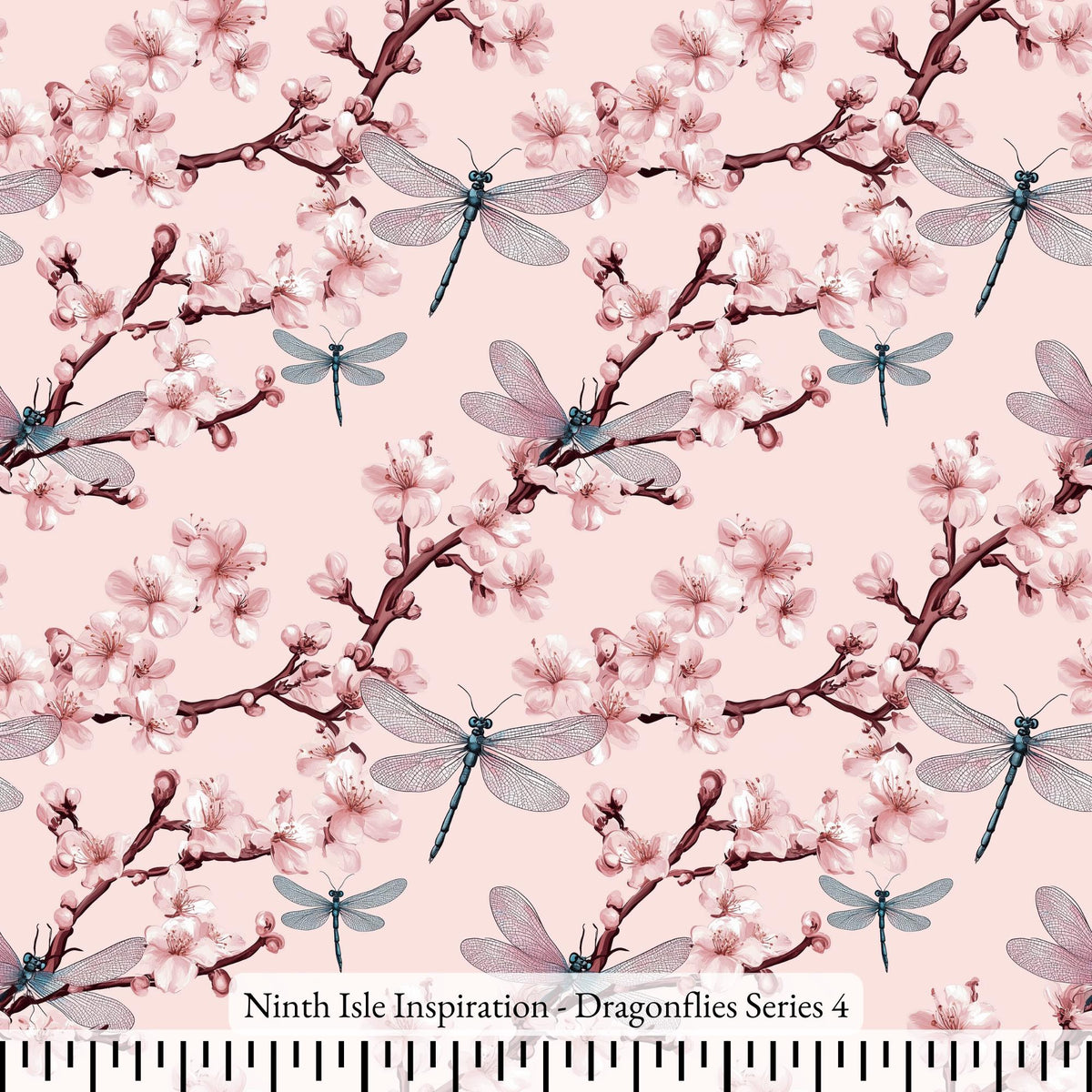 NIInspiration Print in HI, Dragonflies Cotton Fabric by the Yard - Bul ...