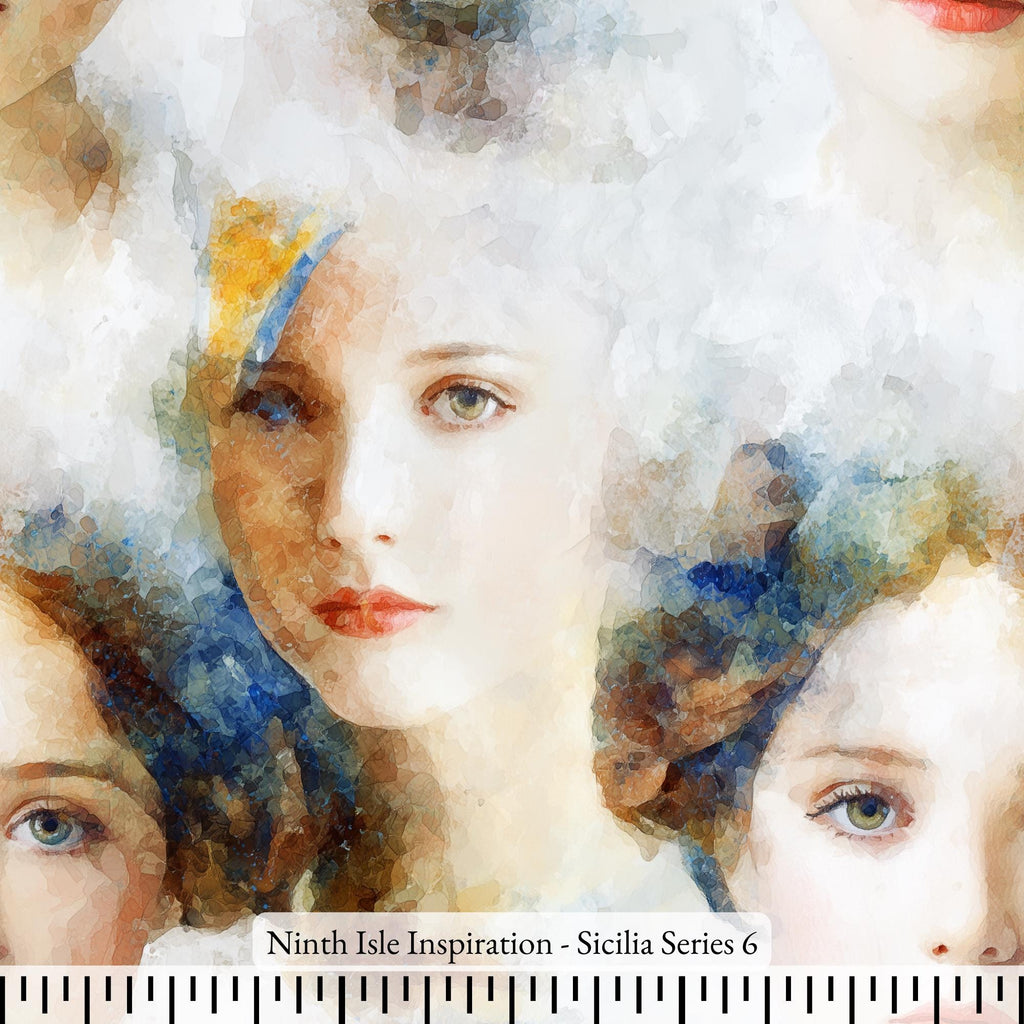 NIInspiration Print in HI, Sicilia Rayon Fabric by the Yard - Bulk & Wholesale Available