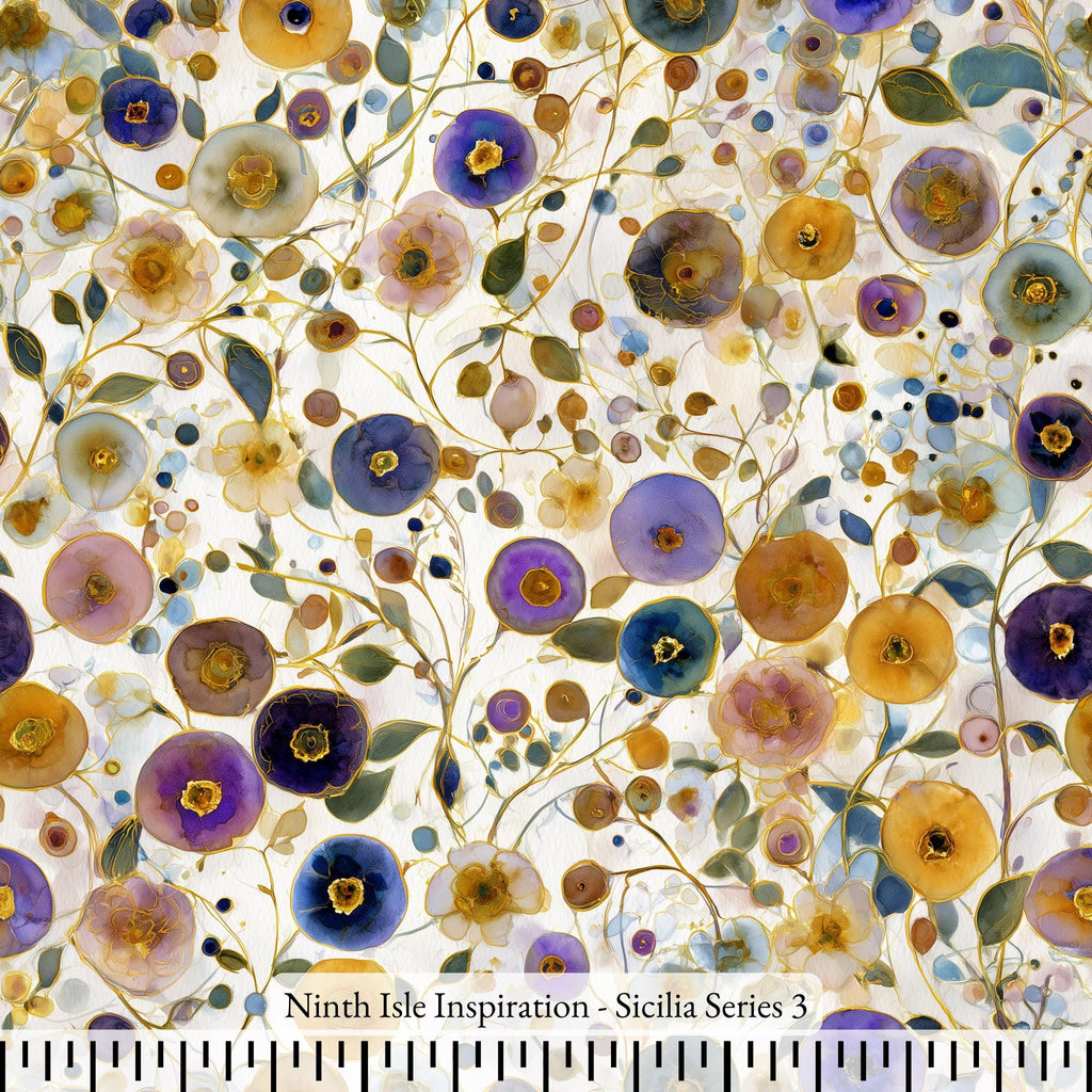 NIInspiration Print in HI, Sicilia Rayon Fabric by the Yard - Bulk & Wholesale Available