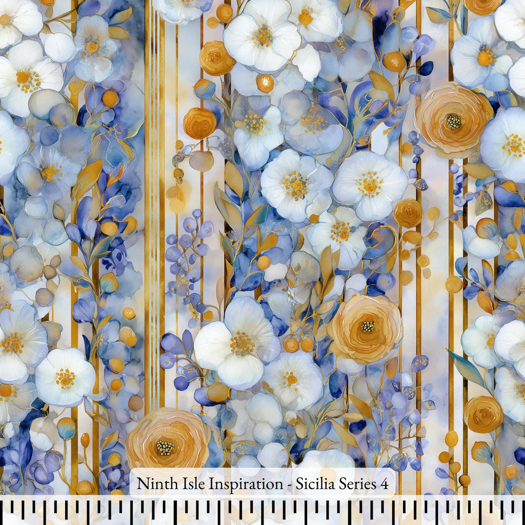NIInspiration Print in HI, Sicilia Rayon Fabric by the Yard - Bulk & Wholesale Available
