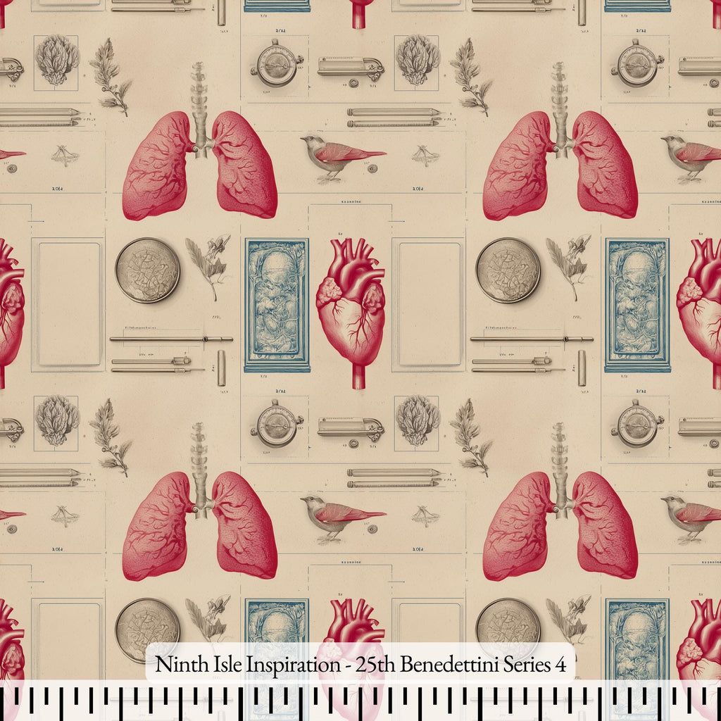 25th Benedettini Rayon Fabric by the Yard - NinthIsle Inspiration Exclusive Elegant Art Bulk Order Available