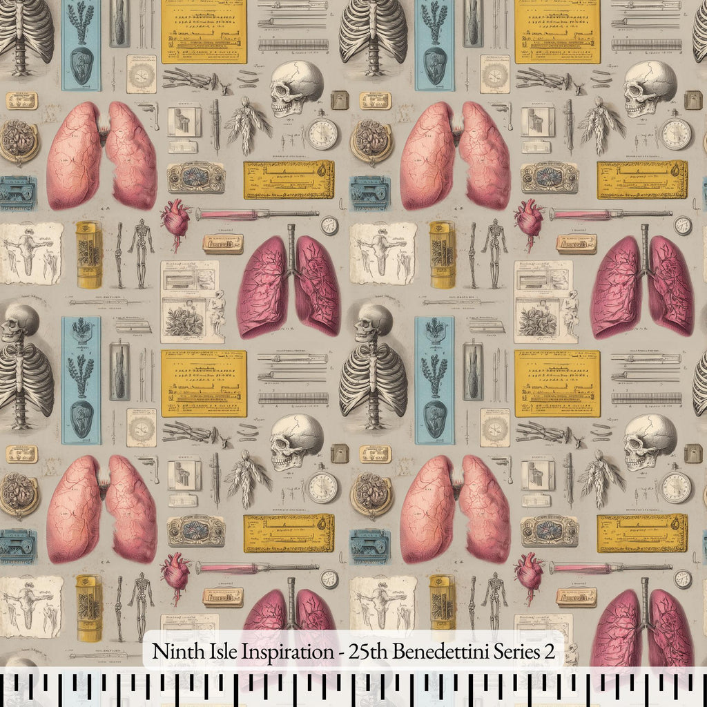 25th Benedettini Rayon Fabric by the Yard - NinthIsle Inspiration Exclusive Elegant Art Bulk Order Available