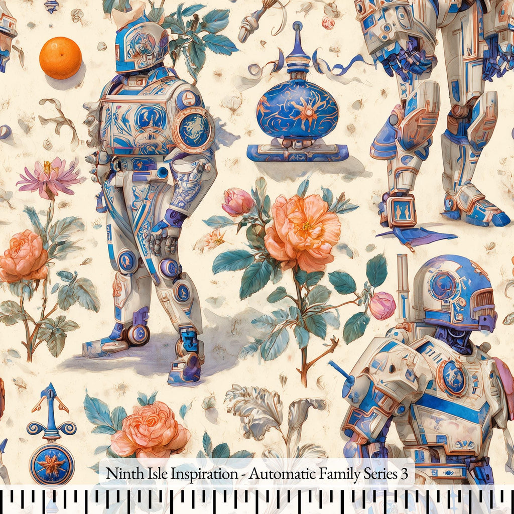 NIInspiration Print in HI, Automatic Family Rayon Fabric by the Yard - Bulk & Wholesale Available