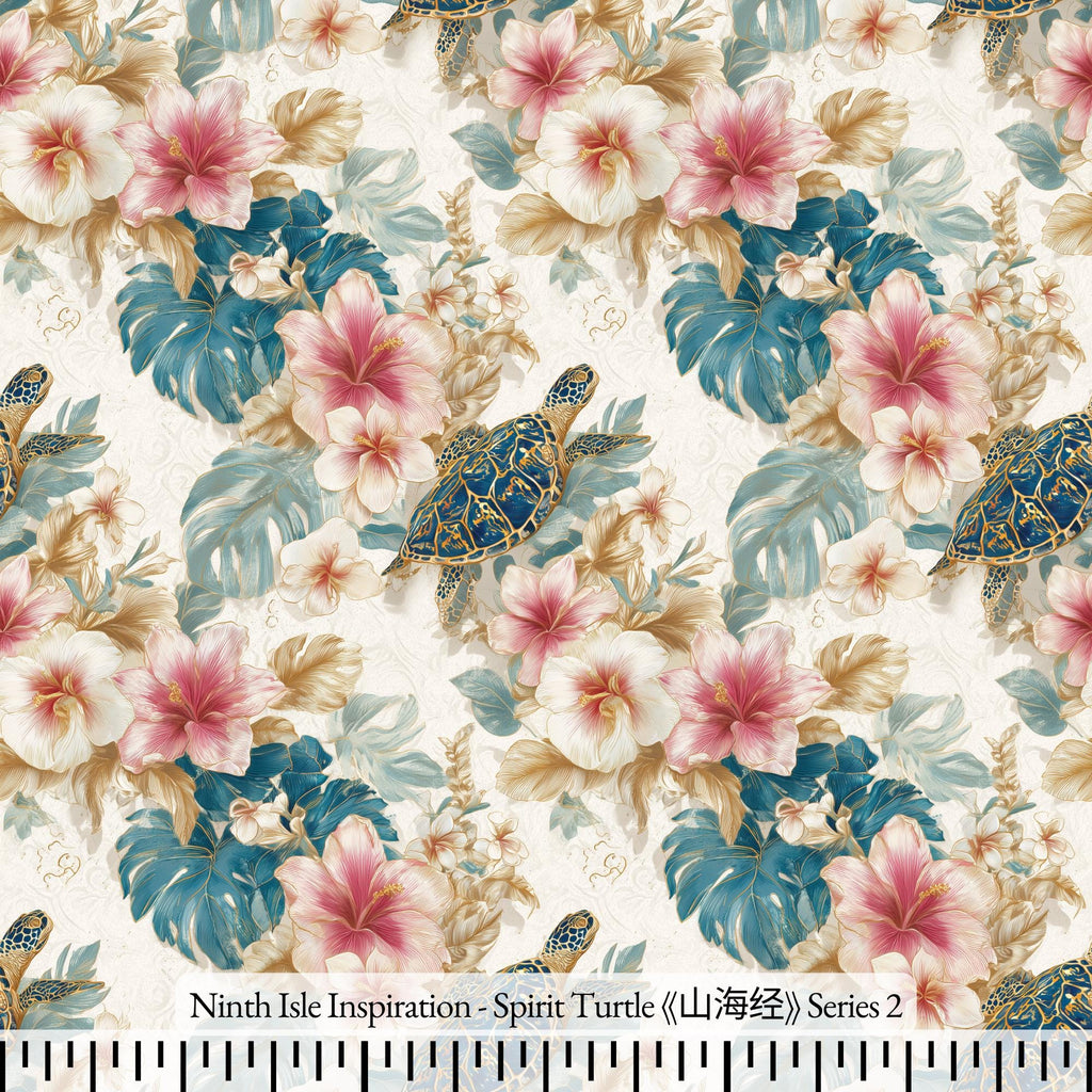 NIInspiration Print in HI, Spirit Turtle Rayon Fabric by the Yard - Bulk & Wholesale Available