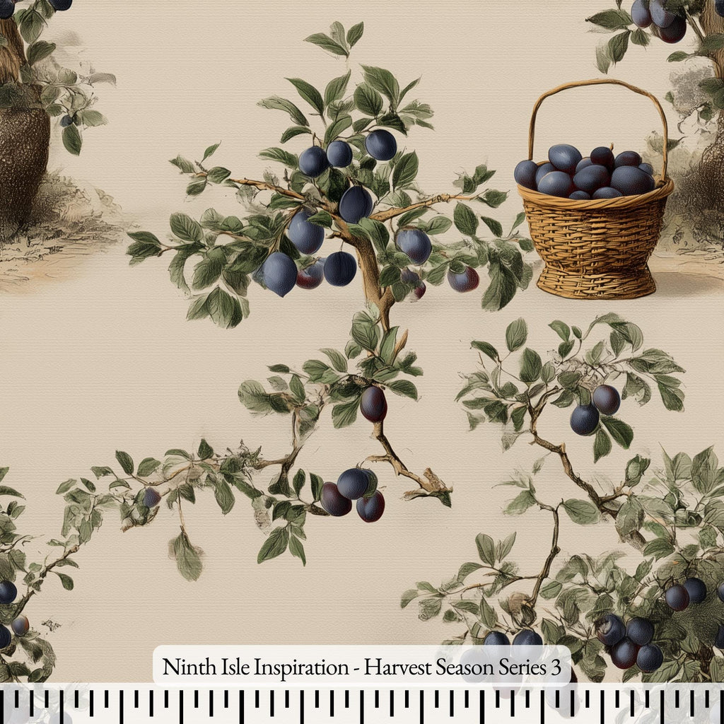 NIInspiration Print in HI, Harvest Season Rayon Fabric by the Yard - Bulk & Wholesale Available