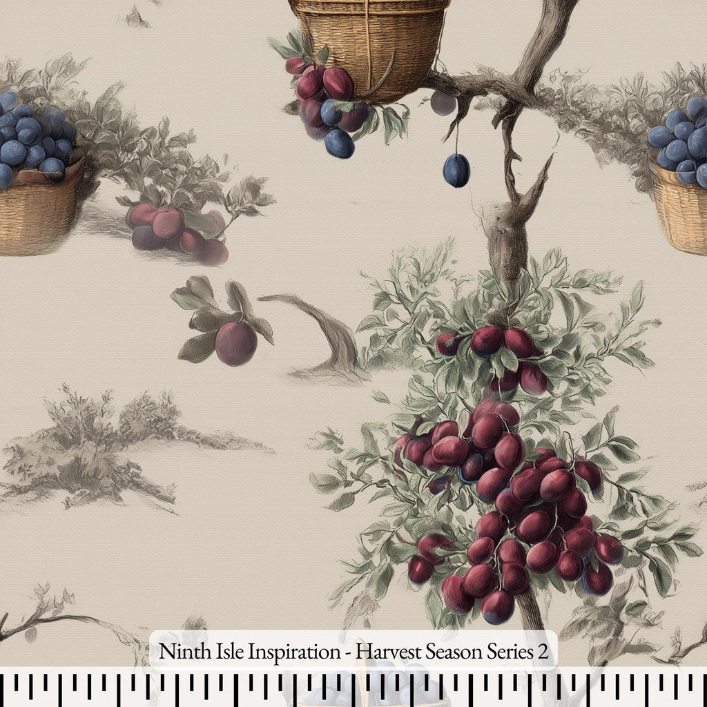 NIInspiration Print in HI, Harvest Season Rayon Fabric by the Yard - Bulk & Wholesale Available