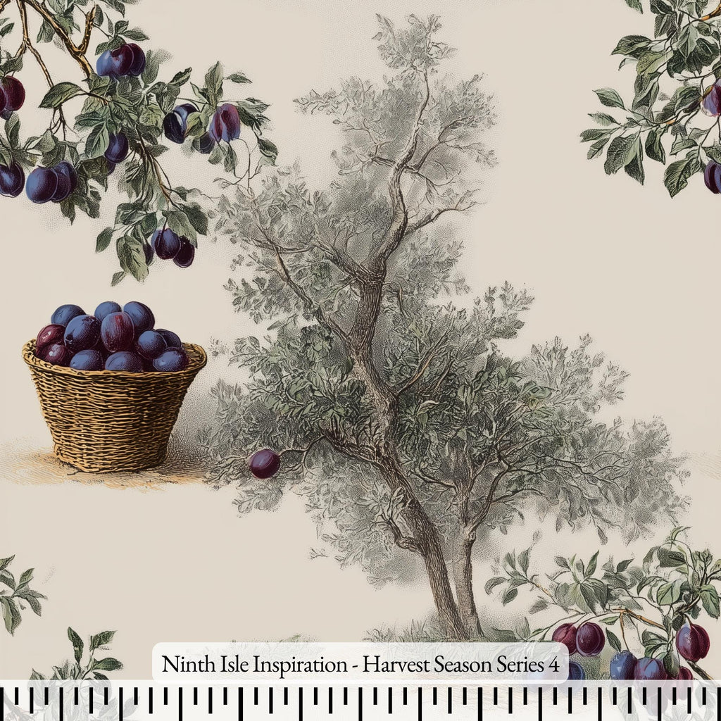 NIInspiration Print in HI, Harvest Season Rayon Fabric by the Yard - Bulk & Wholesale Available