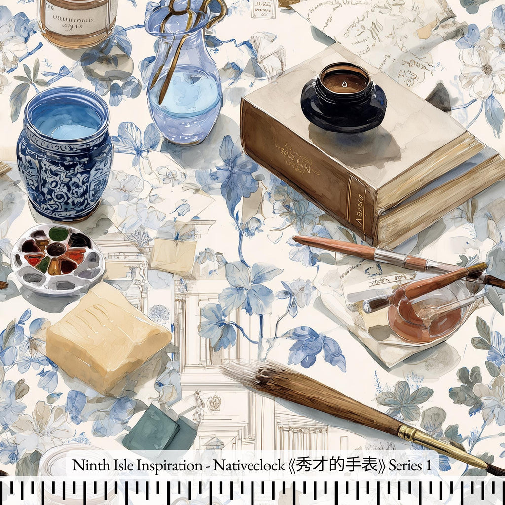NIInspiration Print in HI, Nativeclock Rayon Fabric by the Yard - Bulk & Wholesale Available