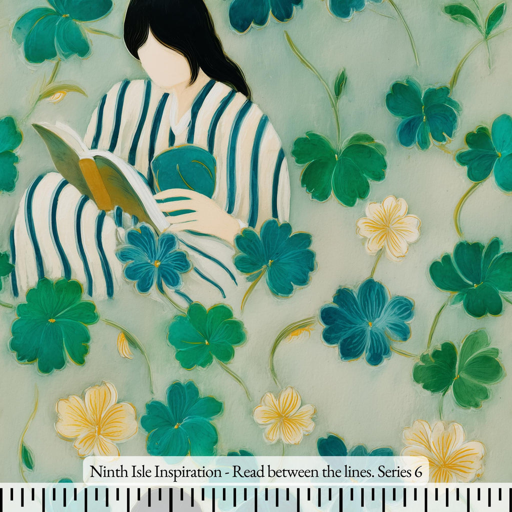 NIInspiration Print in HI by demand, Read between the lines. Rayon Fabric by the Yard - Bulk & Wholesale Available