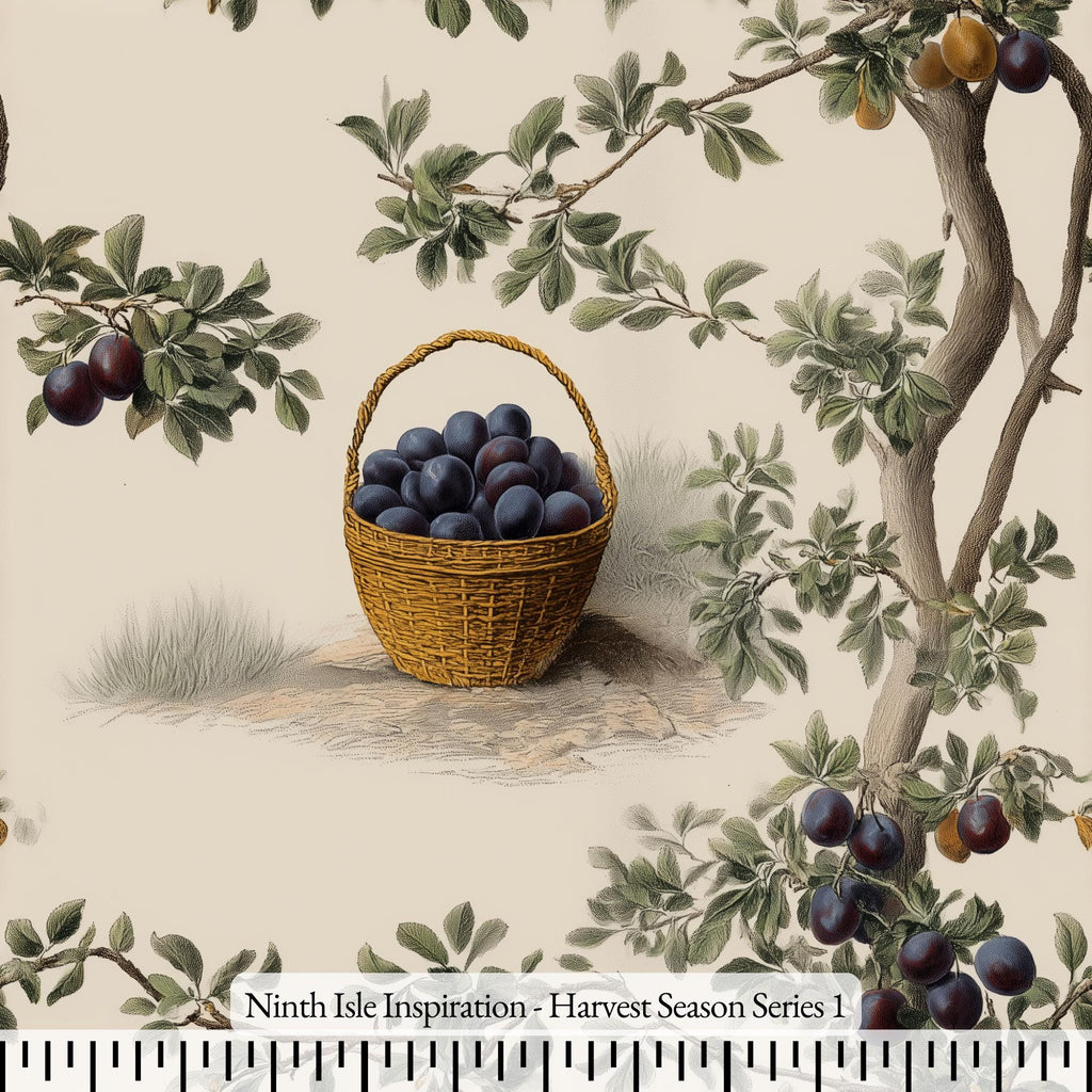NIInspiration Print in HI, Harvest Season Rayon Fabric by the Yard - Bulk & Wholesale Available
