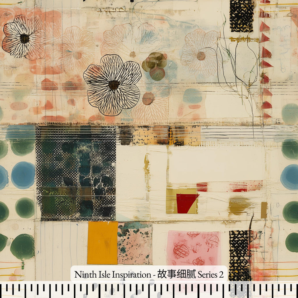 NIInspiration Print in HI by demand, Romantic Mystery Rayon Fabric by the Yard - Bulk & Wholesale Available