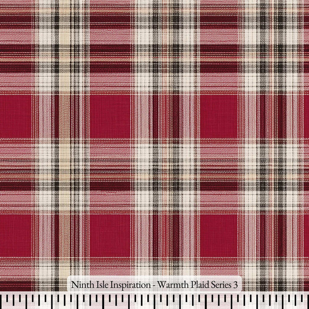 NIInspiration Print in HI by demand, Warmth Plaid Rayon Fabric by the Yard - Bulk & Wholesale Available