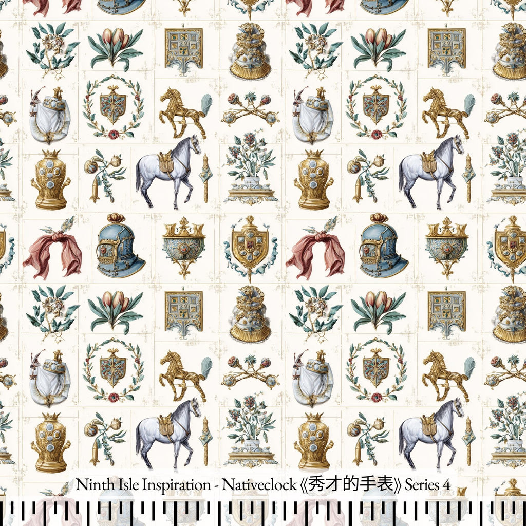 NIInspiration Print in HI, Nativeclock Rayon Fabric by the Yard - Bulk & Wholesale Available