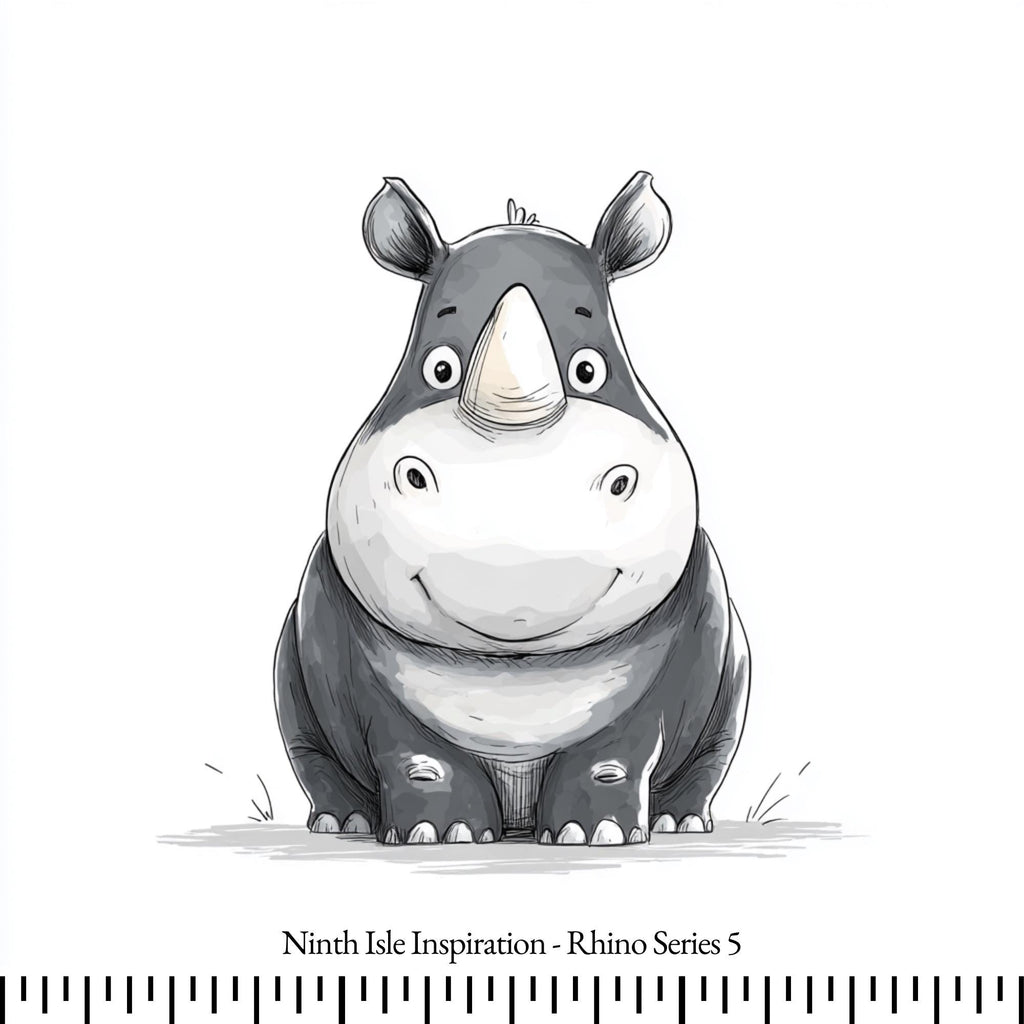 NIInspiration Print in HI, Rhino Rayon Fabric by the Yard - Bulk & Wholesale Available