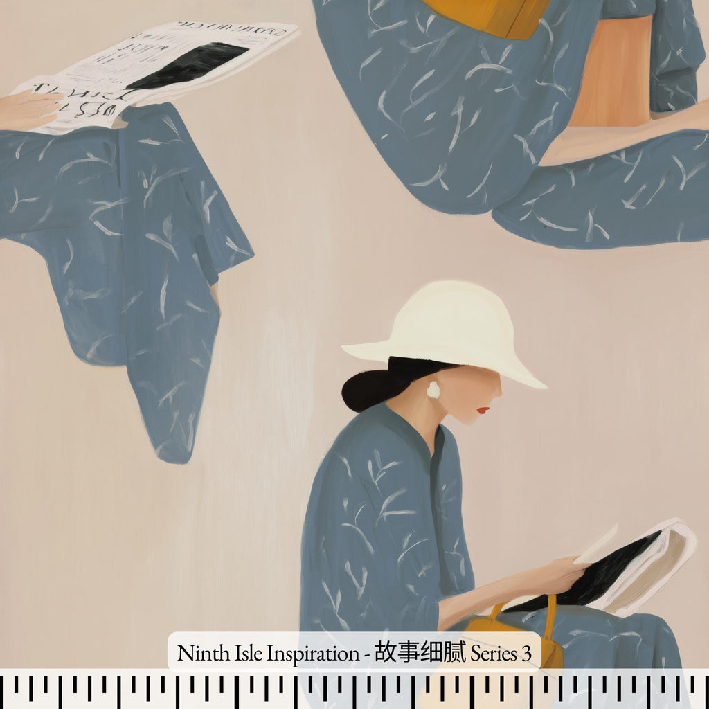 NIInspiration Print in HI by demand, Romantic Mystery Rayon Fabric by the Yard - Bulk & Wholesale Available