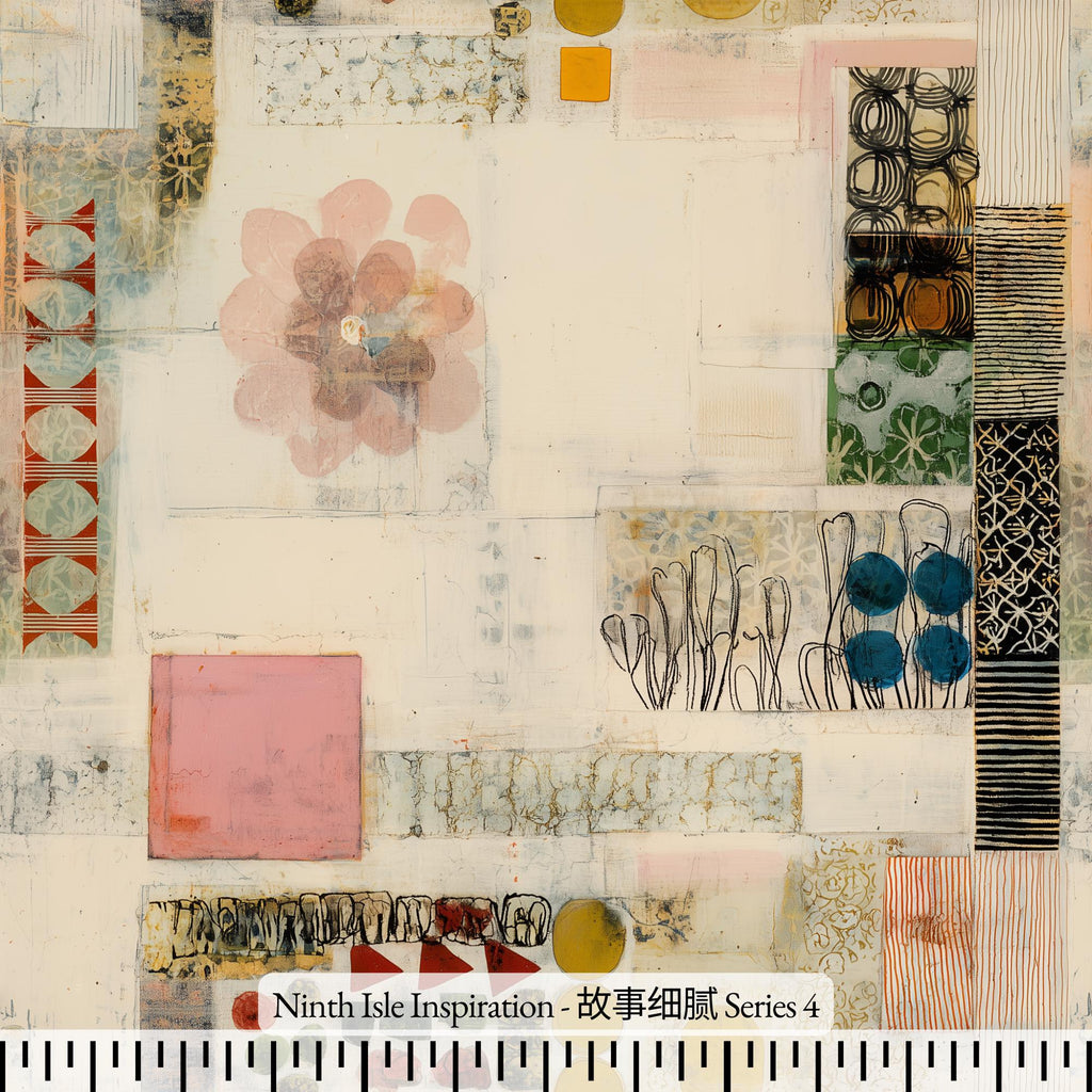 NIInspiration Print in HI by demand, Romantic Mystery Rayon Fabric by the Yard - Bulk & Wholesale Available