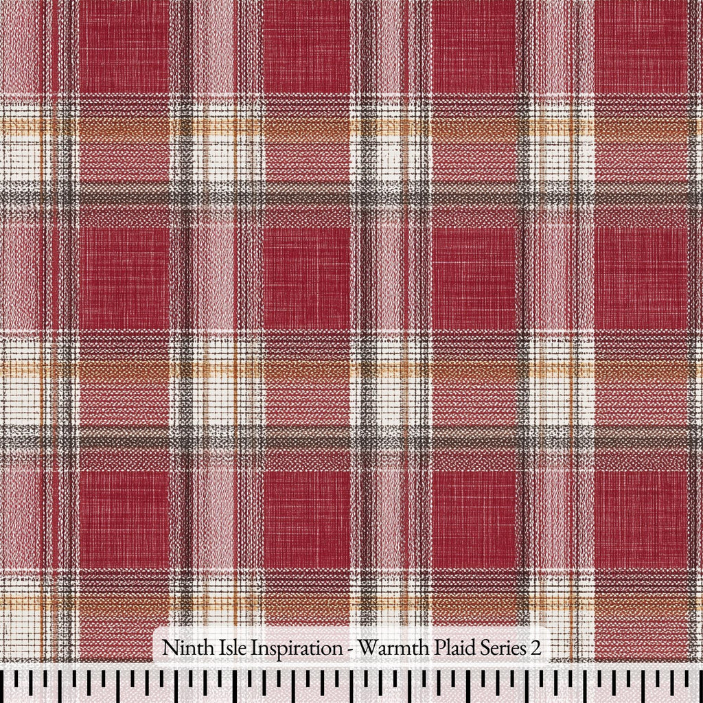 NIInspiration Print in HI by demand, Warmth Plaid Rayon Fabric by the Yard - Bulk & Wholesale Available