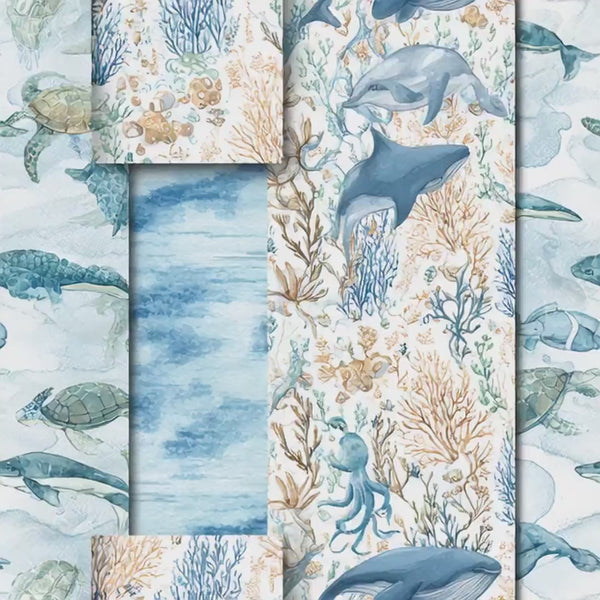 NIInspiration Print in HI by demand, Ocean Adventure Cotton Fabric by the Yard - Bulk & Wholesale Available