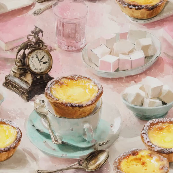 Print in Hawaii, Custard Sunshine Cotton Fabric by the Yard - NinthIsle Inspiration Exclusive Elegant Art Bulk Order Available