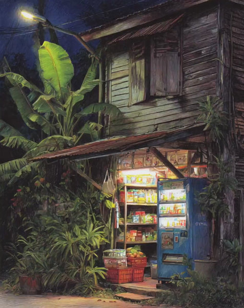 NIInspiration Print in HI by demand, Malaysian 1970s Cotton Fabric by the Yard - Bulk & Wholesale Available