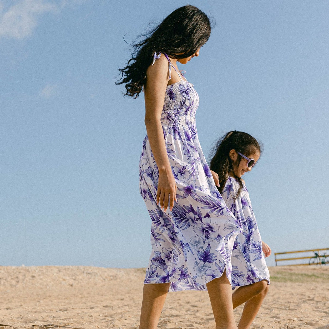 Bright Hibiscus Girl's Halter Dress, Made in Hawaii Bright Hibiscus Girl's Halter Dress, Made in Hawaii