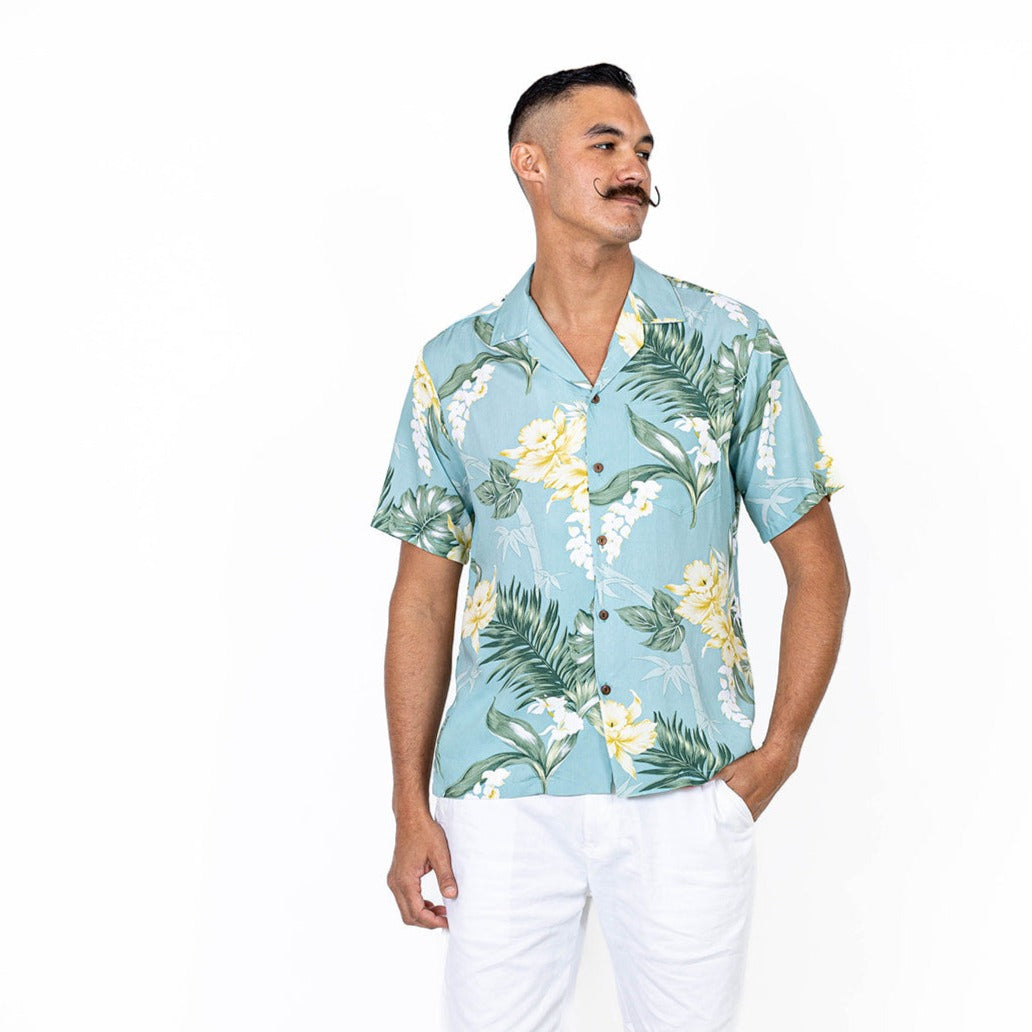 Bamboo Ginger Men's Aloha Shirt, Made in Hawaii – Ninth Isle