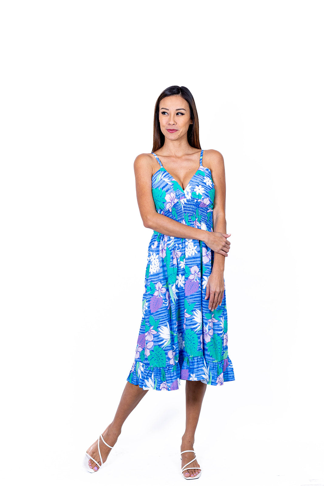 bird of paradise maxi dress New Bird of Paradise V-Neck Dress, Made in Hawaii Brown / Long