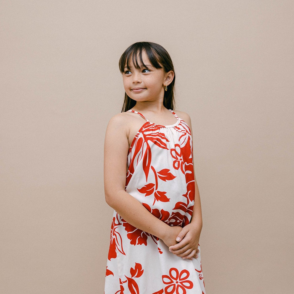 NinthIsle Made in Hawaii Super Soft Resort Wear Girl Halter Dress