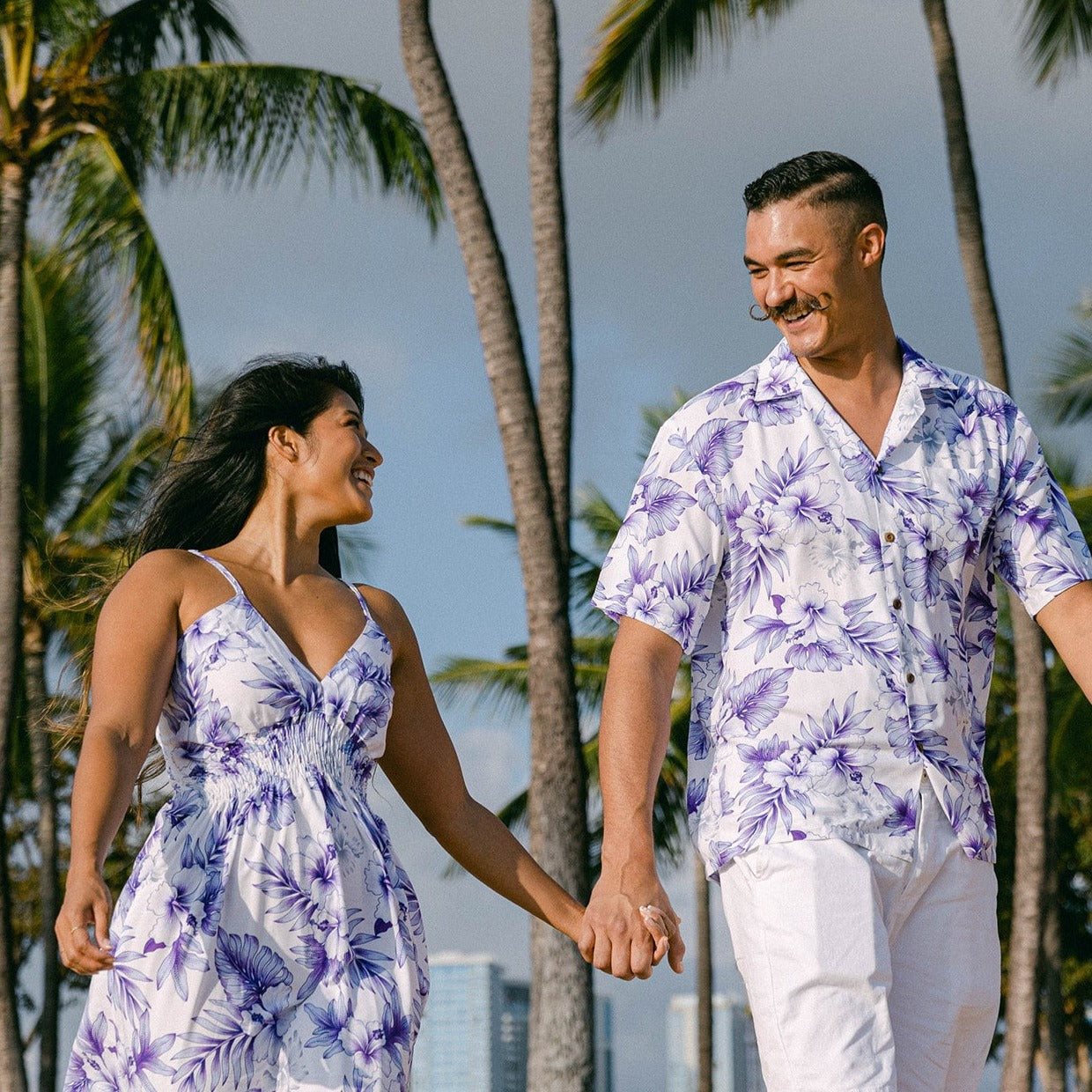 Hawaiian Hibiscus Surf Cotton Men's Aloha Shirt, Made in Hawaii – Ninth Isle