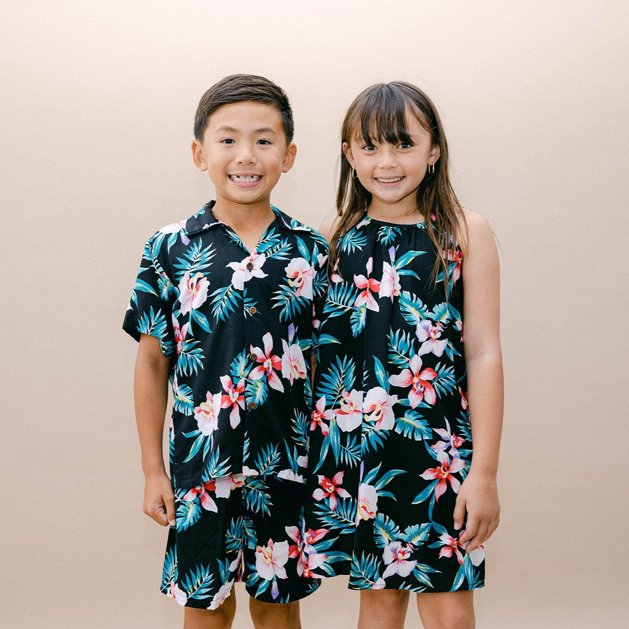 New Orchid Girl's Halter Dress, Made in Hawaii Red / 12 New Orchid Girl's Halter Dress, Made in Hawaii Red / 12