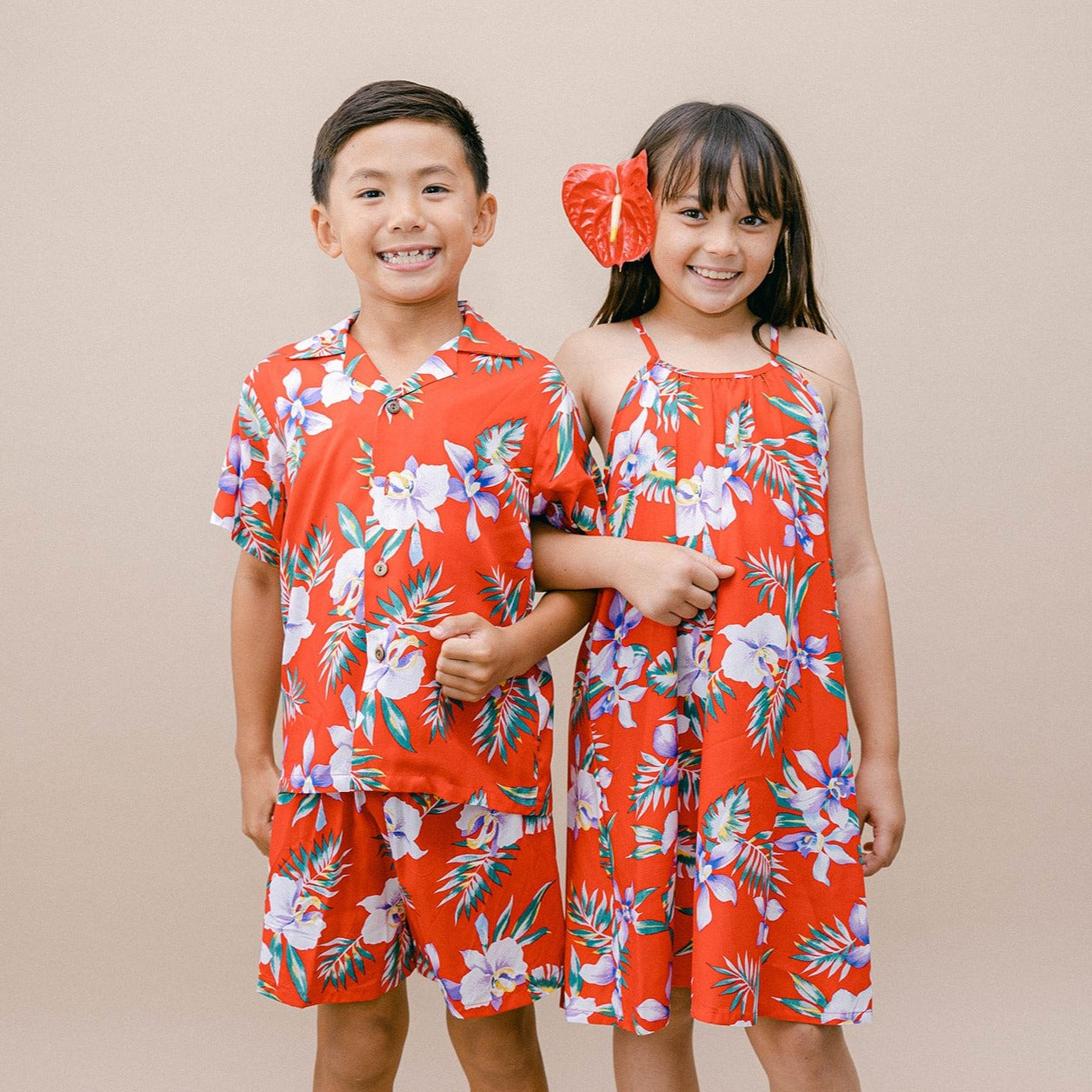 FIESTAS GUIRCA Hawaiiaans sterkostuum voor kinderen, set van hemd en FIESTAS GUIRCA Hawaiiaans sterkostuum voor kinderen, set van hemd en