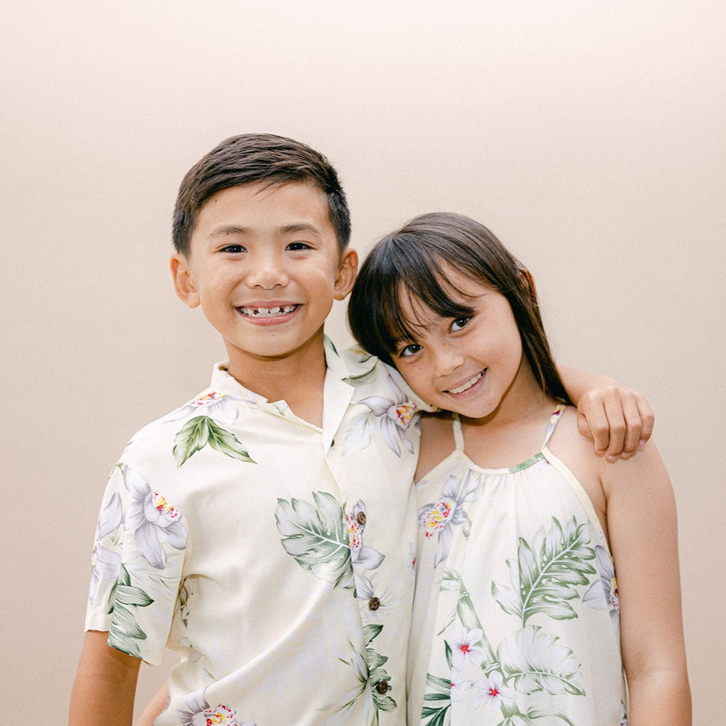 Luau Party Costume Baby Boys Set - Tropical Floral Short Sleeve Aloha ...