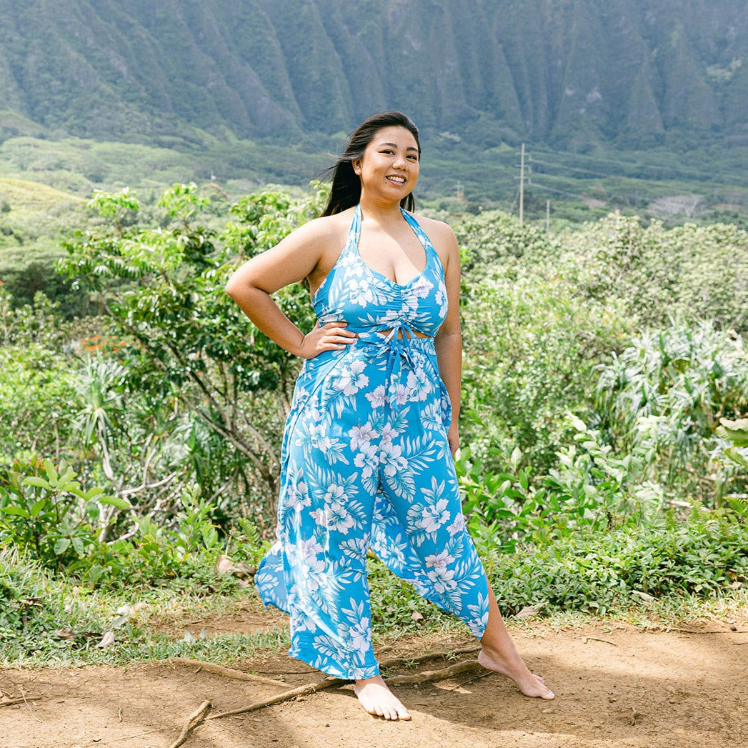 Bright Hibiscus Wrap Pants and Top Set, Made in Hawaii – Ninth Isle