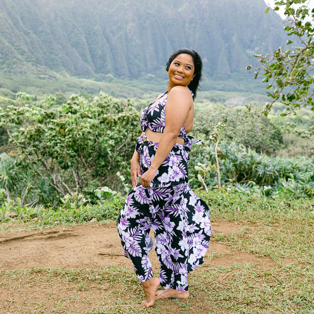 Bright Hibiscus Wrap Pants and Top Set, Made in Hawaii – Ninth Isle