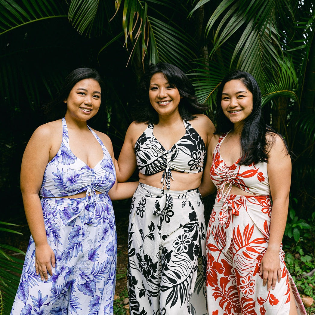 Bright Hibiscus Lava Lava Wrap Skirt, Made in Hawaii – Ninth Isle