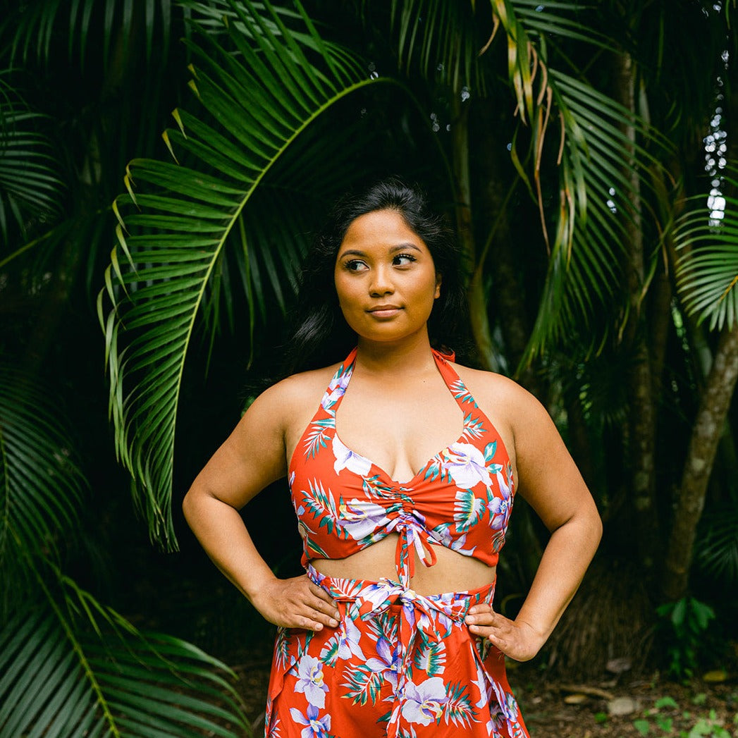 New Orchid Wrap Pants and Top Set, Made in Hawaii – Ninth Isle