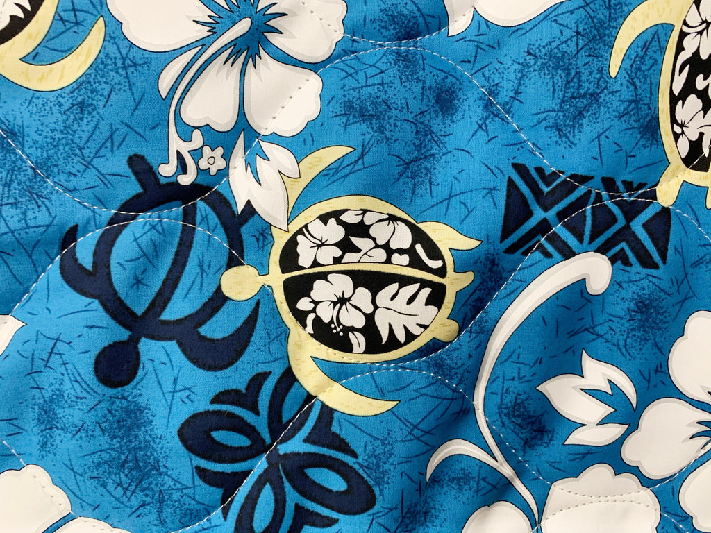 Ninth Isle Aloha Honu - Quilted Fabric - 52 Wide - 100% Cotton